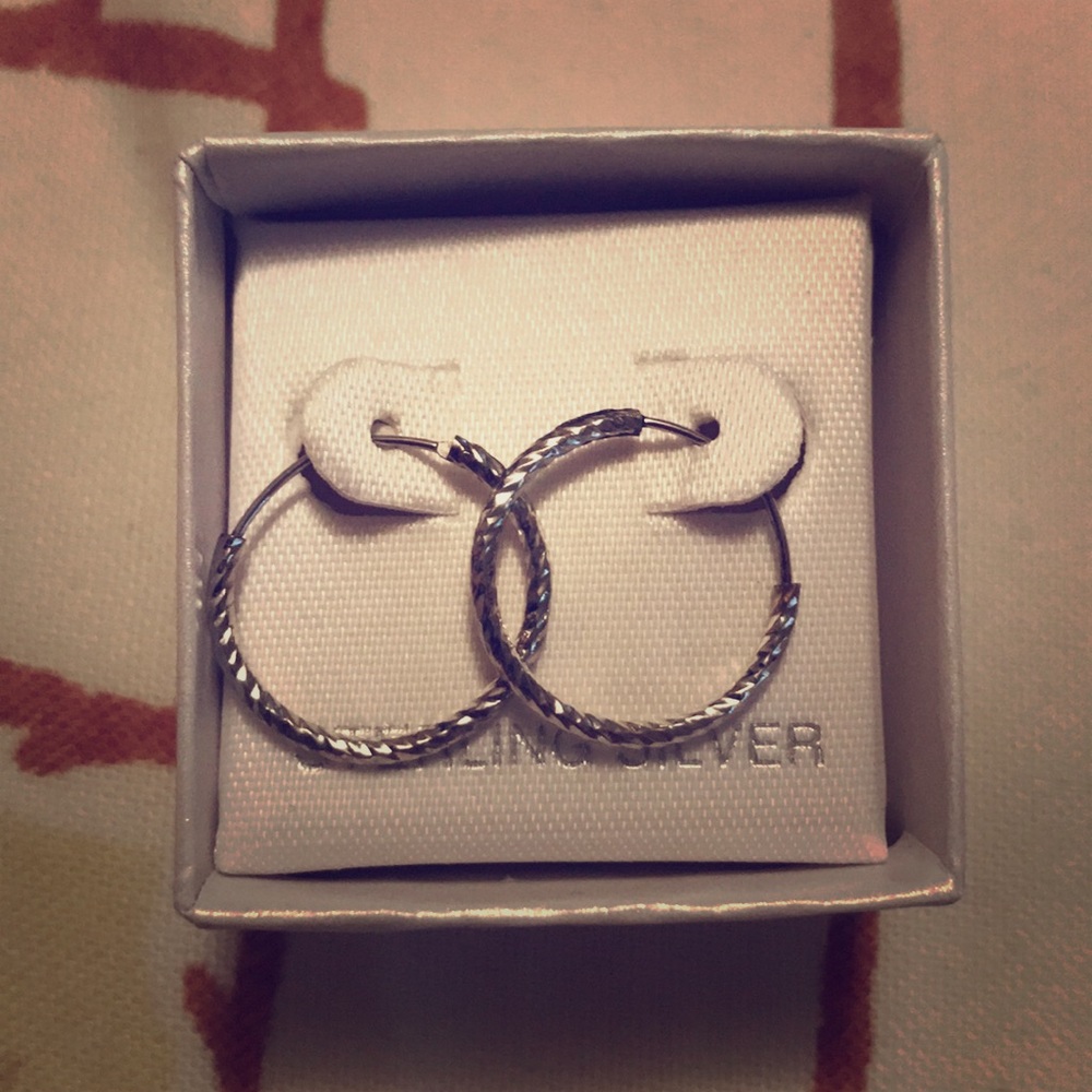 Sterling Silver hoop earrings